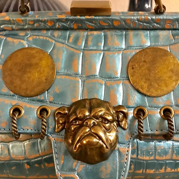 Betsey Johnson Handbags - 🥳Vintage Betsey Johnson leather bag bulldog bag